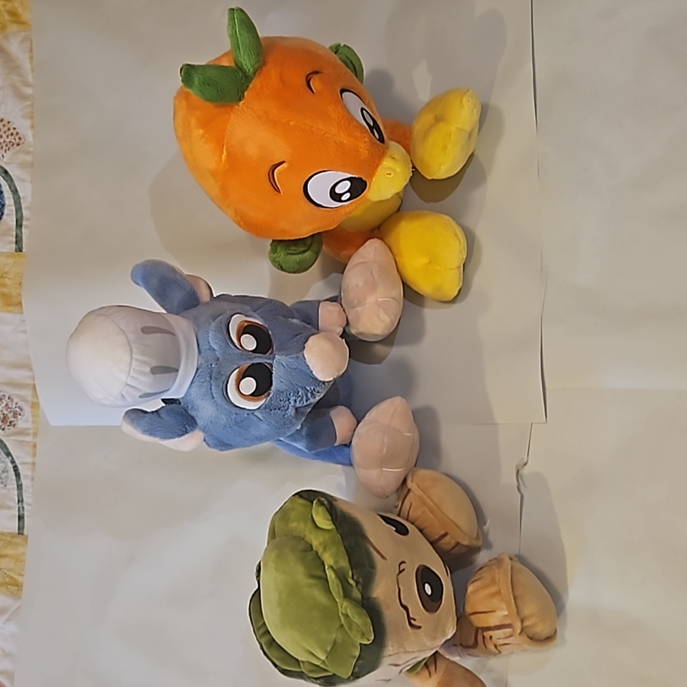 Lot of 3 Big Foot Disney Plushies